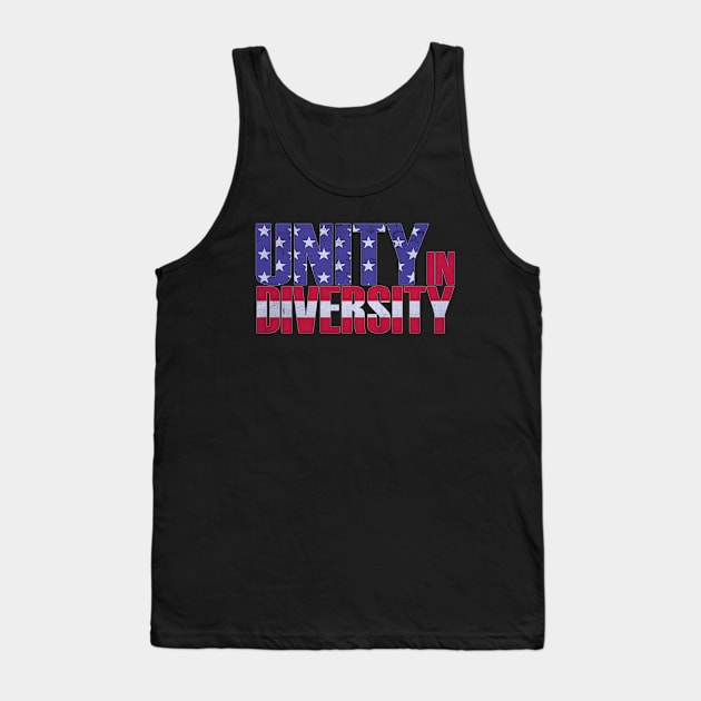 Unity - Made in America Vintage style Tank Top by Mr.FansArt